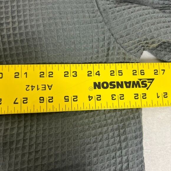 Auden Robe Women's XL/XXL Dark Gray Waffle Belted Split Neck Pouch Pockets - Picture 5 of 7